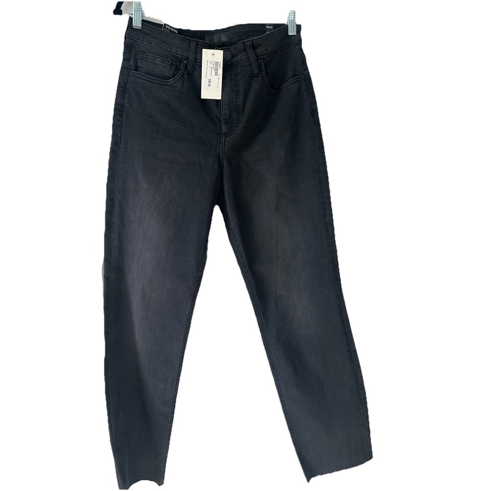 Kut from the Kloth Rachael High Rise Straight Black Jeans from Evereve